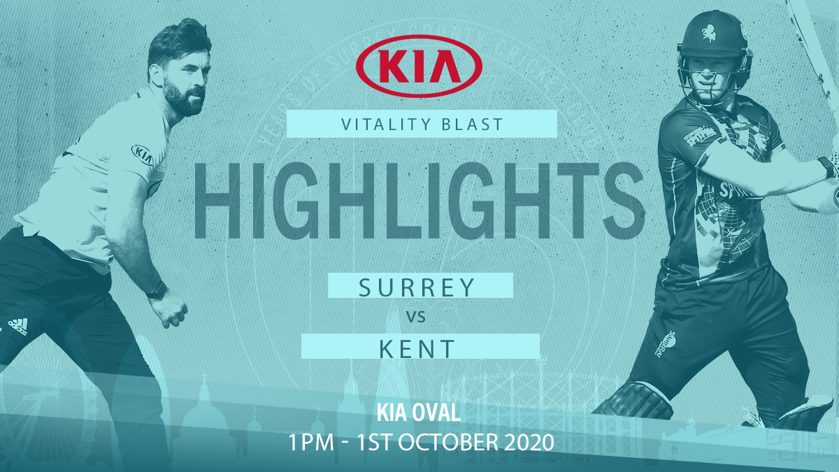 Highlights: Surrey v Kent – Vitality Blast