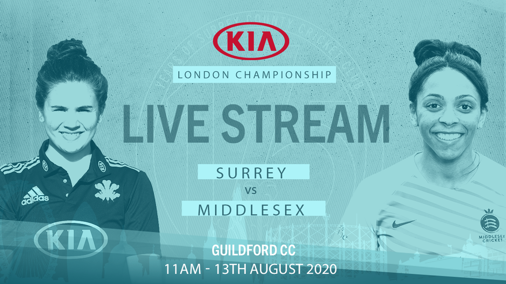 Live Stream: Surrey v Middlesex Women