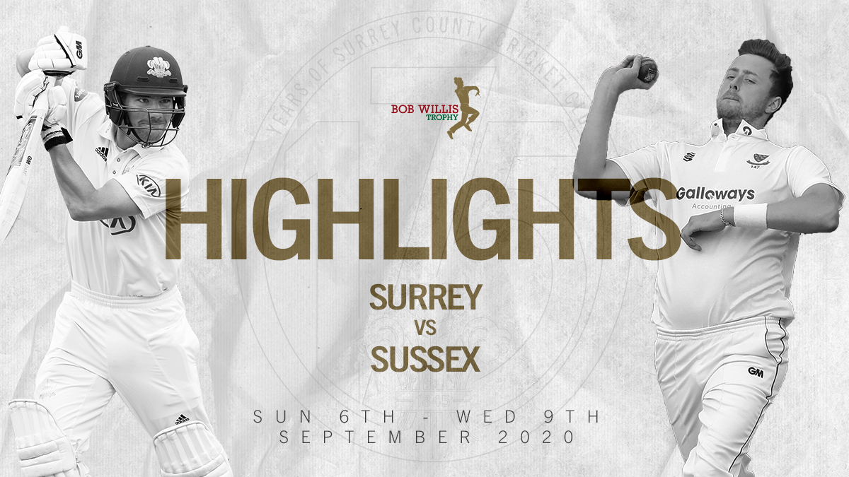 Highlights: Surrey v Sussex – Day 2