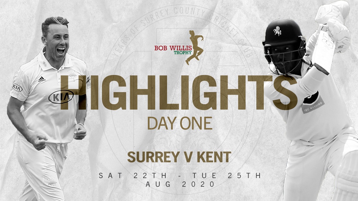 Highlights: Surrey v Kent – Day 1