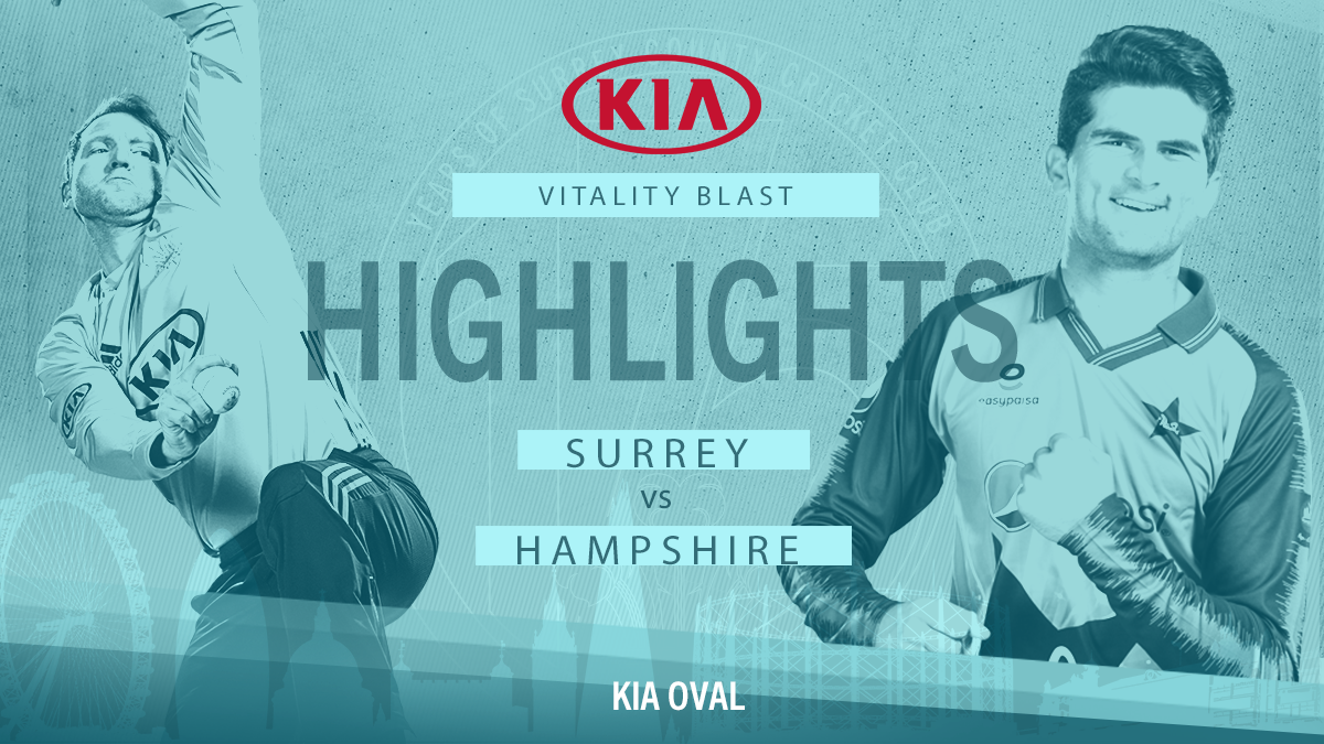 Highlights: Surrey v Hampshire – Vitality Blast