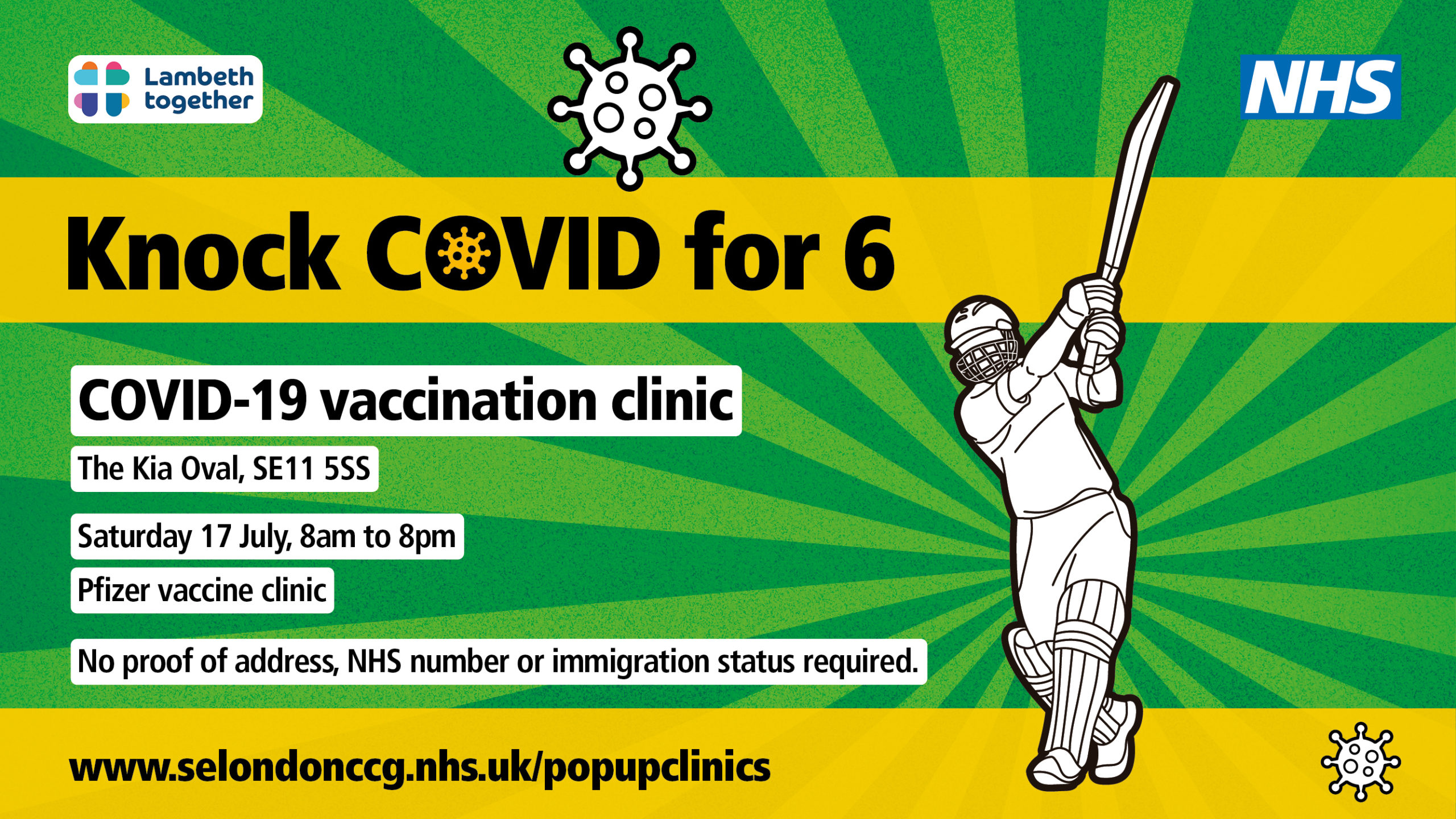 Get your Covid vaccine here on Saturday