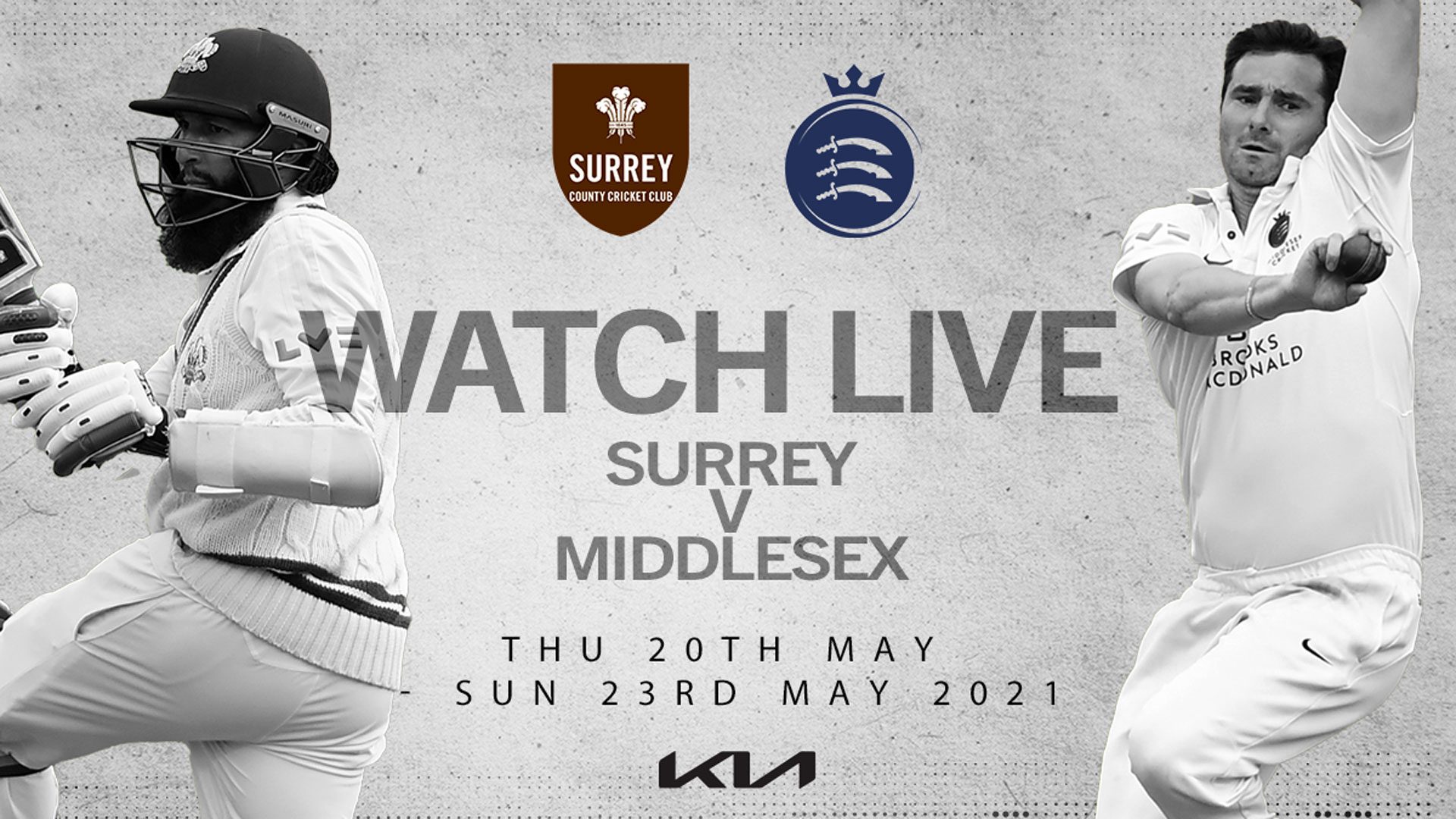 Watch live: Surrey v Middlesex – Day 2