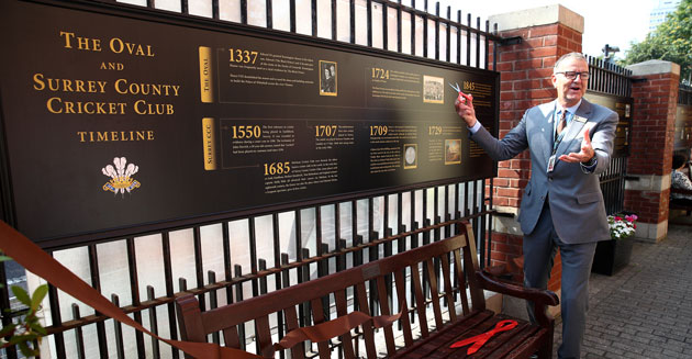 Surrey Cricket timeline unveiled at The Kia Oval
