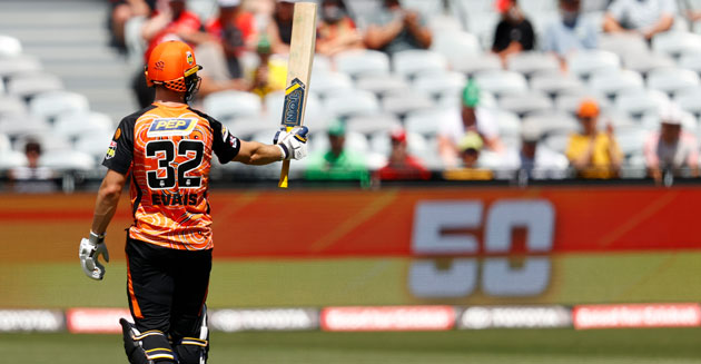 Evans keeps wicket and named Man of the Match at BBL