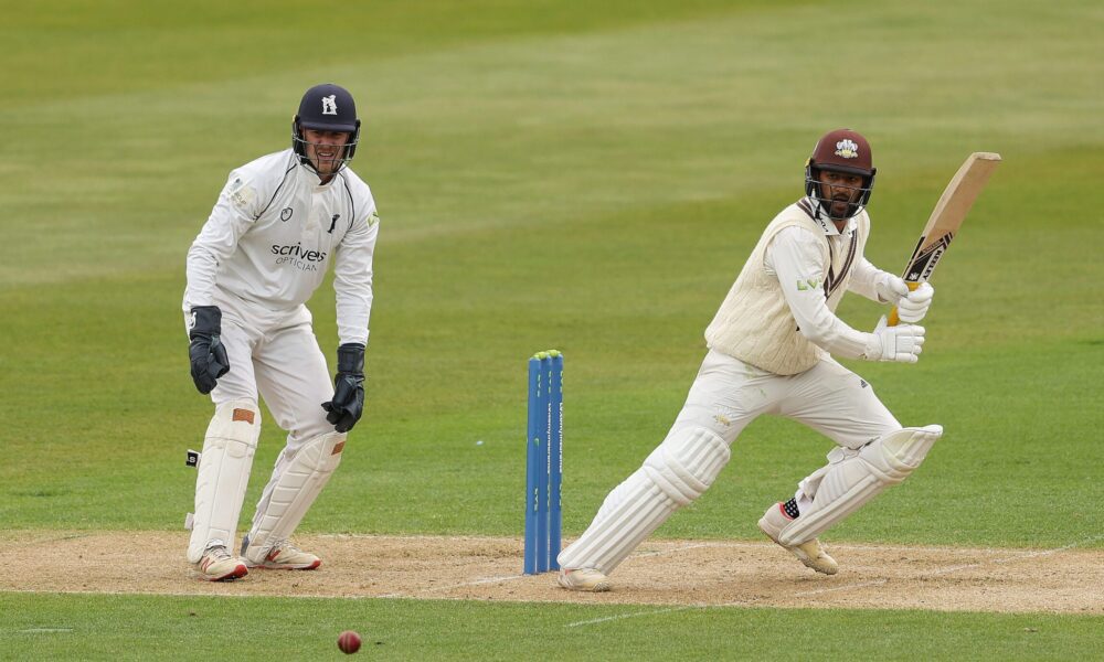 Ryan Patel in action at Edgbaston
