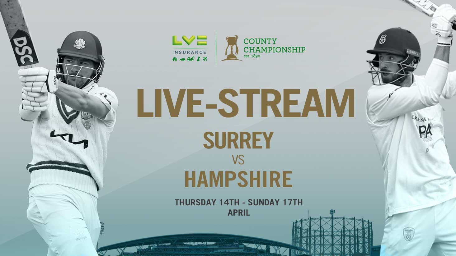Live Stream: Surrey v Hampshire (Day 2)