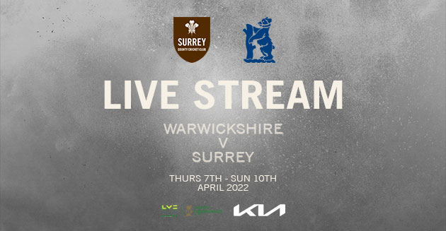 Live Stream: Warwickshire v Surrey (Day 1)