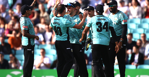 Surrey Victorious in Grandstand Match