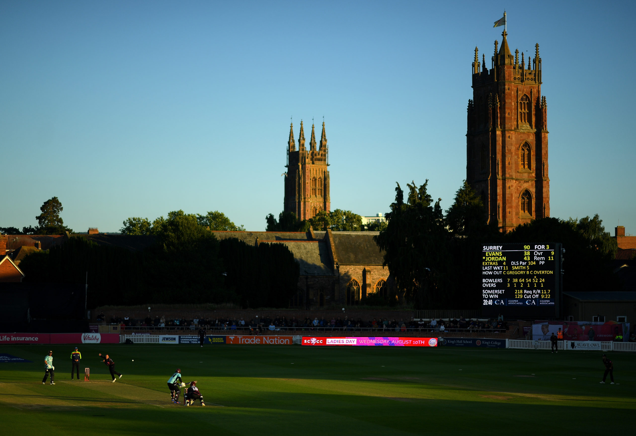 Surrey fall to defeat at Somerset in the Vitality Blast