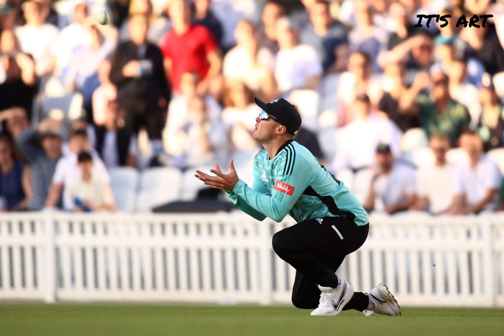 Jason Roy takes a catch