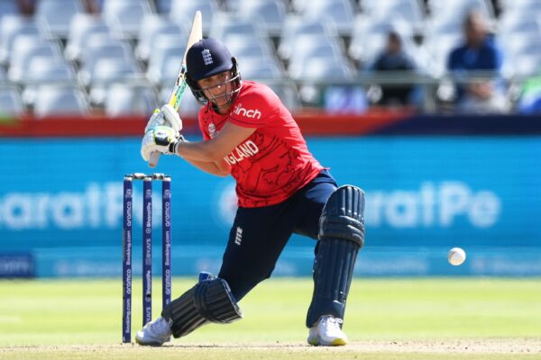 CAPE TOWN, SOUTH AFRICA - FEBRUARY 21: Nat Sciver-Brunt of England plays a shot during the ICC Women's T20 World Cup group B match between England and Pakistan at Newlands Stadium on February 21, 2023 in Cape Town, South Africa. (Photo by Mike Hewitt/Getty Images)