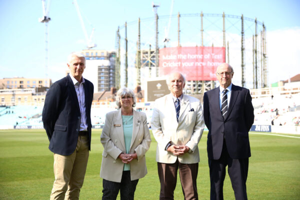 LONDON, ENGLAND - APRIL 15: Surrey milestone members during the LV= Insurance County Championship Division 1 match between Surrey and Hampshire at The Kia Oval on April 15, 2023 in London, England. (Photo by Ben Hoskins/Getty Images for Surrey CCC)