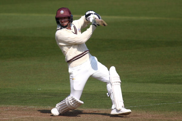Surrey v Hampshire - LV= Insurance County Championship LONDON, ENGLAND - APRIL 15: Dan Worrall of Surrey in action during the LV= Insurance County Championship Division 1 match between Surrey and Hampshire at The Kia Oval on April 15, 2023 in London, England. (Photo by Ben Hoskins/Getty Images for Surrey CCC)