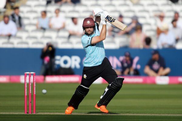 LONDON, ENGLAND - MAY 25: Will Jacks of Surrey bats during the Vitality Blast match between Middlesex and Surrey at Lord's Cricket Ground on May 25, 2023 in London, England. (Photo by James Chance/Getty Images)