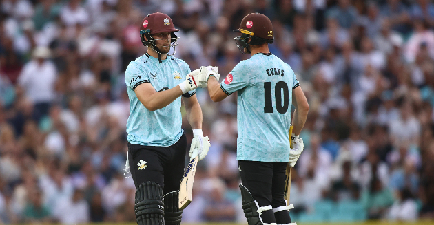 Surrey defeated in London derby by 7 wickets