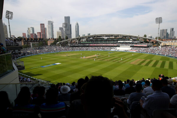 LONDON, ENGLAND - SEPTEMBER 06: Laker Balcony during Day Five of the Fourth LV= Insurance Test Match between England and India at The Kia Oval on September 06, 2021 in London, England. (Photo by Christopher Lee/Getty Images for Surrey CCC)