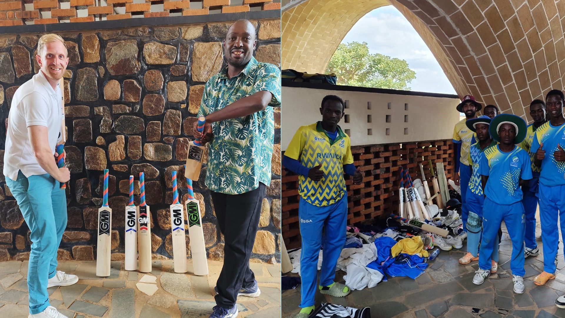Bats Donated as part of Rwanda Cricket partnership