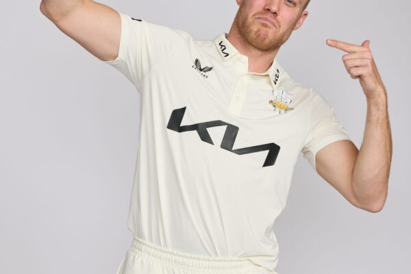 Surrey CCC Portrait Session LONDON, ENGLAND - MARCH 21: Matt Dunn poses during the Surrey CCC portrait session at The Kia Oval on March 21, 2025 in London, England. (Photo by Karl Bridgeman/Getty Images for Surrey CCC)