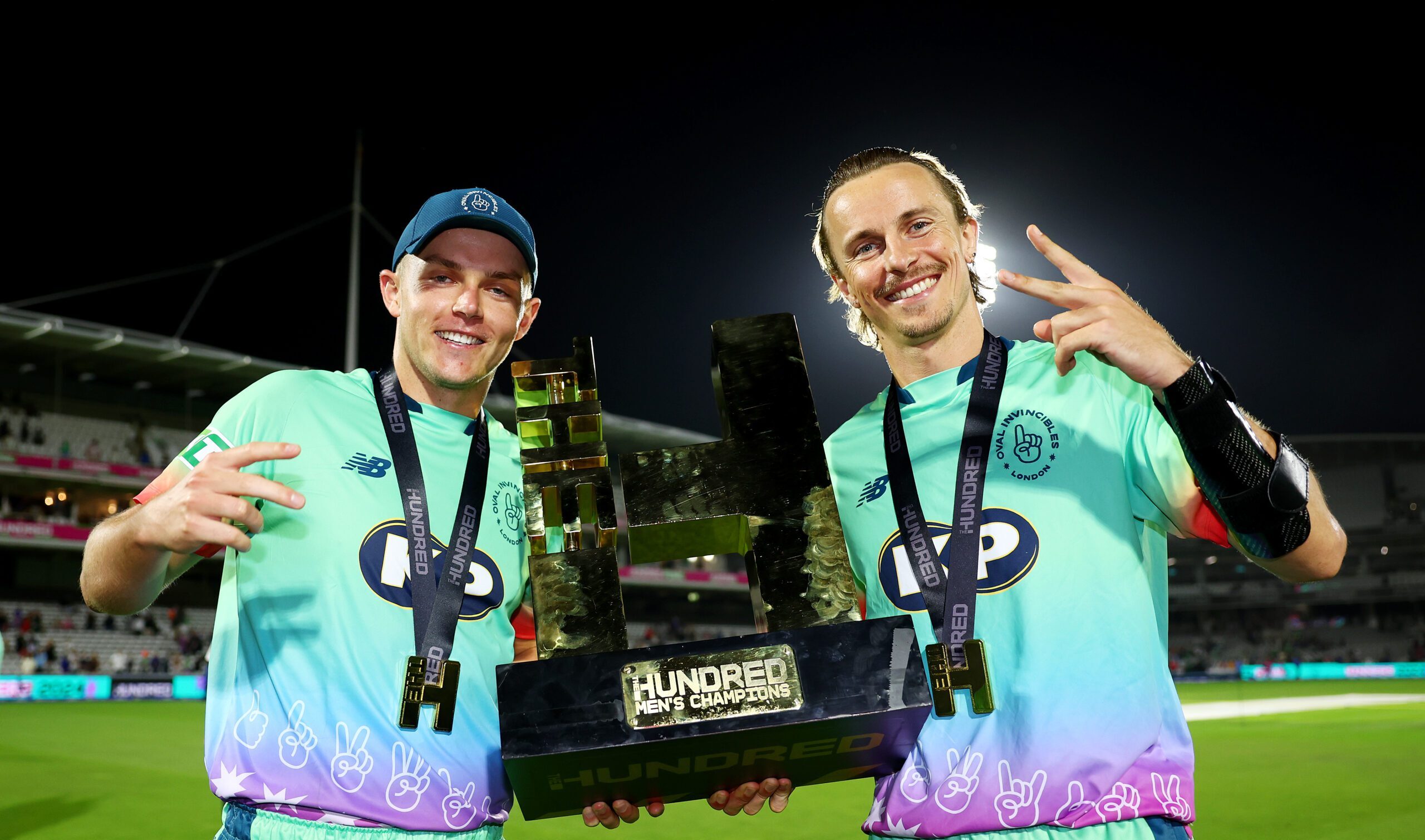 Surrey players at the Hundred