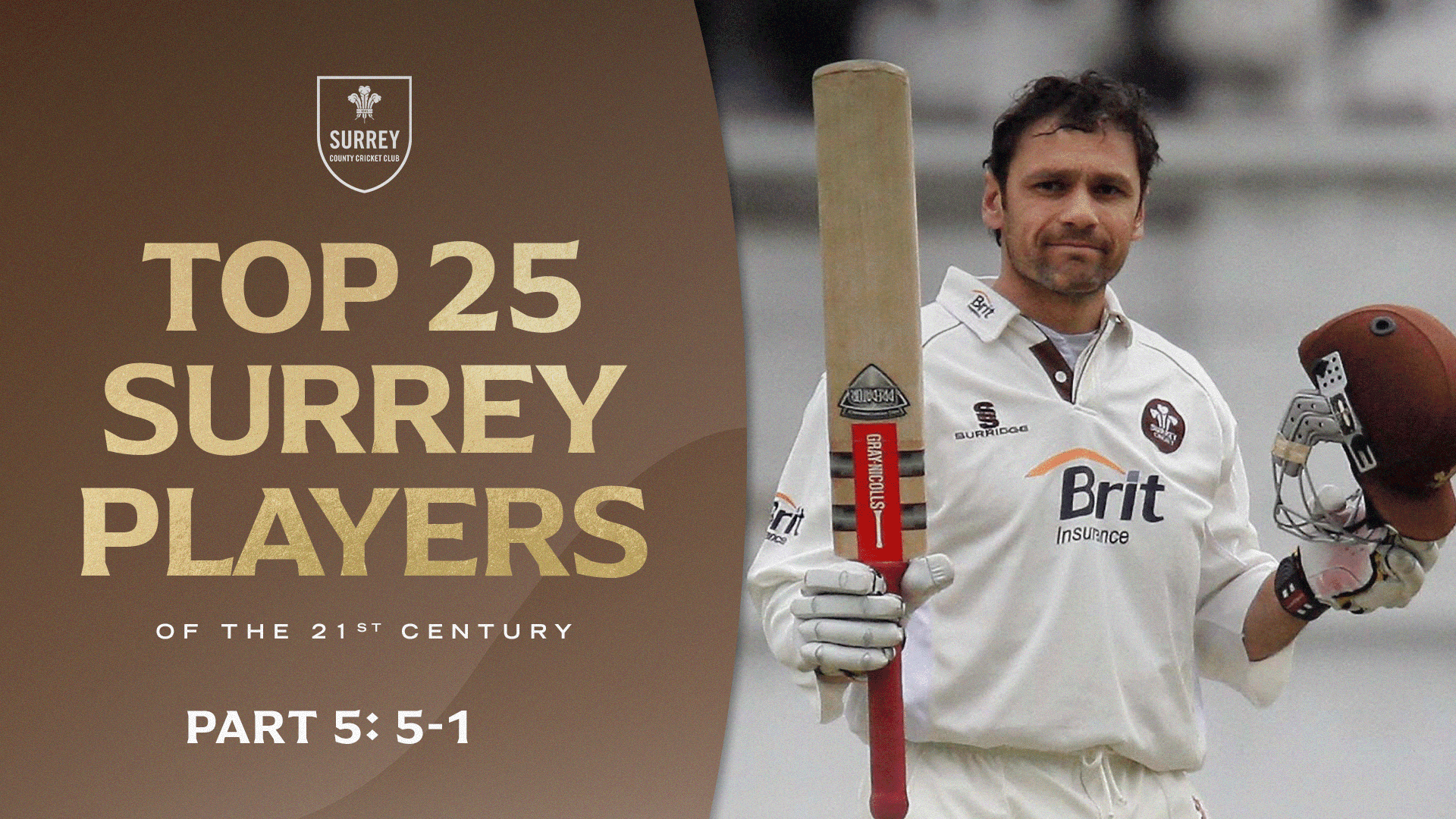 Top 25 Surrey Men’s Players of the 21st Century: 5-1