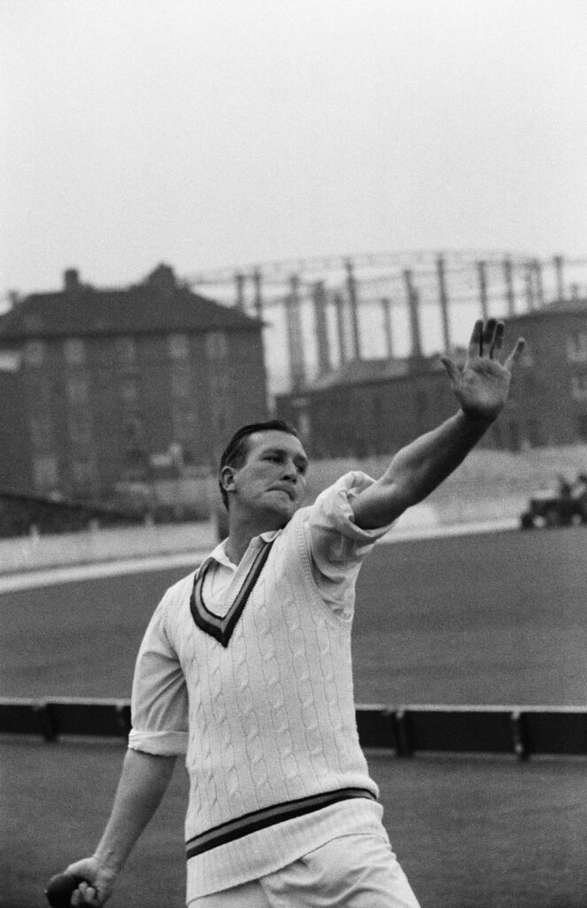 Surrey CCC's Jim Laker, 1956