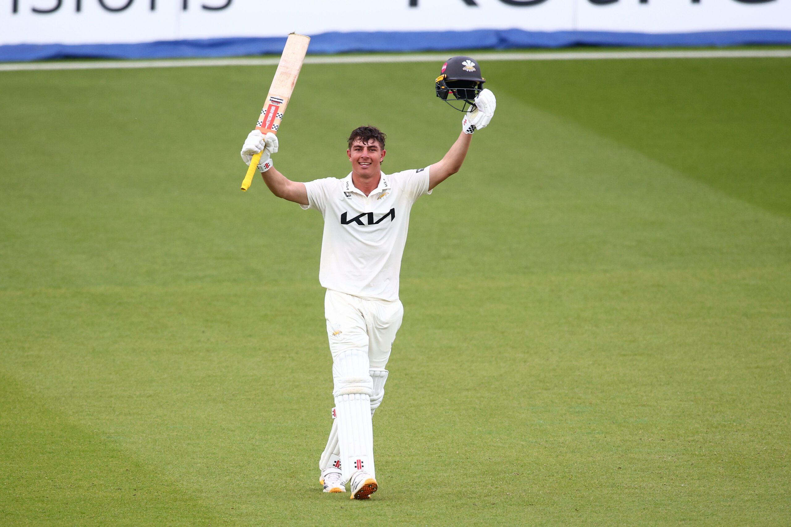 Debutant Adam Thomas scores blistering century on third day