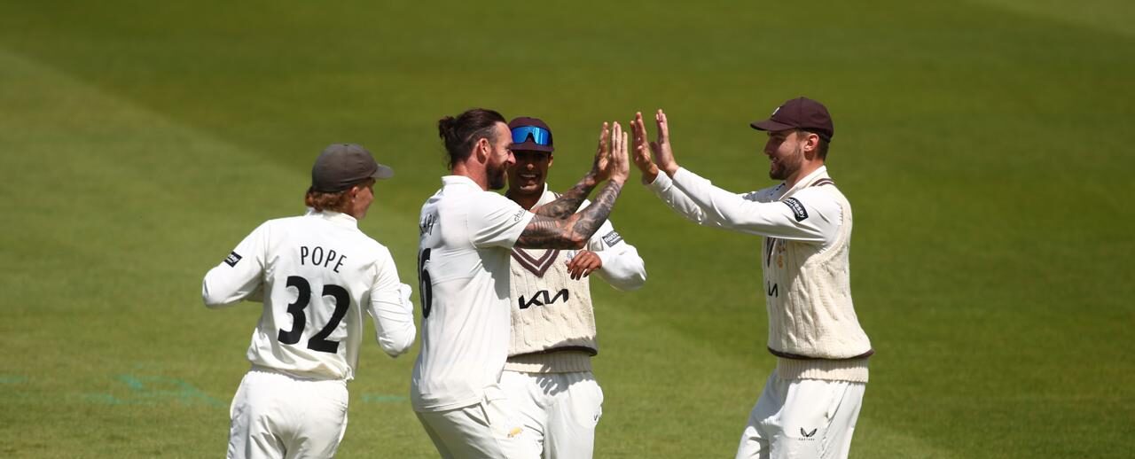 Hampshire tail frustrate Surrey as Three Feathers push for win